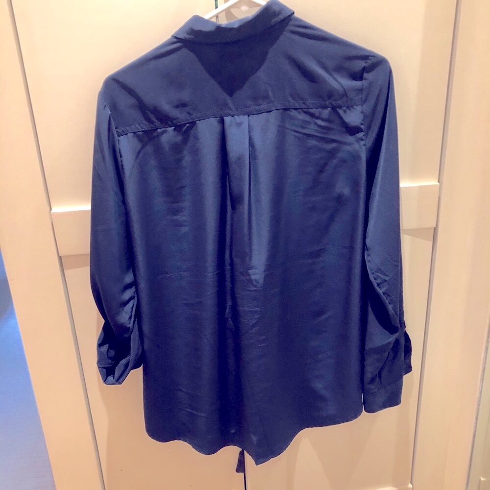 Old Navy Button Down. Medium. Navy Blue - image 7